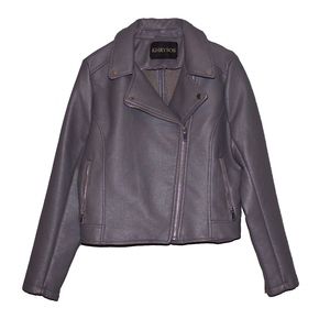 Elephant Purple Leather Jacket